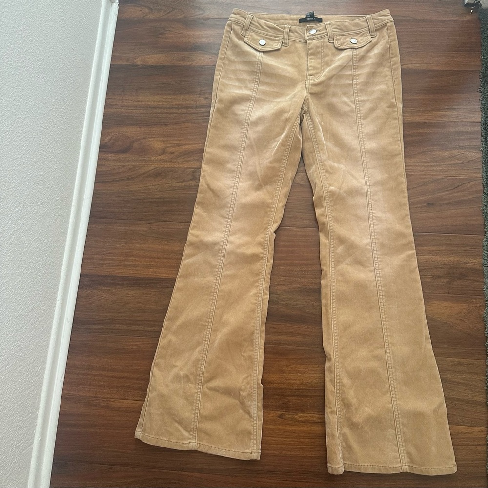 Tan suede Women Jeans BNWOT vintage style